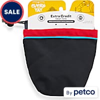 EveryYay Extra-Credit Black Canvas Treat Pouch for Dogs