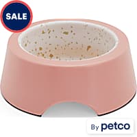 EveryYay Dining In Mauve & Bamboo Dog Bowl
