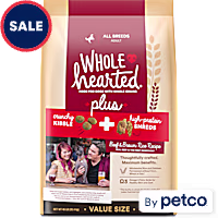 WholeHearted Plus Beef & Brown Rice Recipe with Whole Grains Plus Dry Dog Food