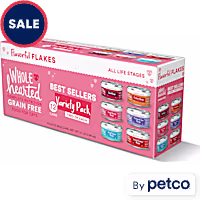 WholeHearted Grain Free Best Sellers Flakes Wet Cat Food Variety Pack