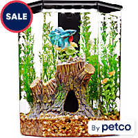 Imagitarium Plastic Hexagon Betta Aquarium