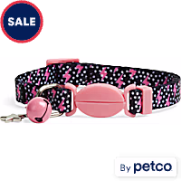 YOULY Pink Lightning Bolt Cat Collar