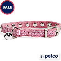YOULY Pink Bling Kitten Collar