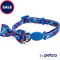 YOULY Plaid Bow Tie Kitten & Cat Collar