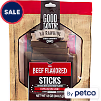 Good Lovin' Rawhide Free Small Beef Stick for Dogs