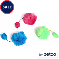 Leaps & Bounds Fur Ball Rattle Assorted Cat Toy