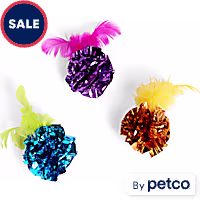 Leaps & Bounds Snowball Crinkle Assorted Cat Toy