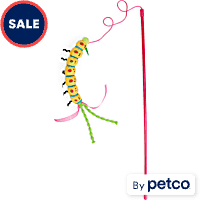 Leaps & Bounds Yellow Caterpillar Cat Teaser Toy