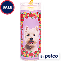 Bootique Dog Candle Purple Rubber Dog Toy