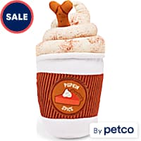 YOULY Pumpkin Spice Latte Plush Dog Toy