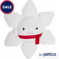 Merry Makings Smiling Snowflake Plush Dog Toy
