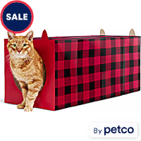 Merry Makings Buffalo Check Paper Cat Tunnel