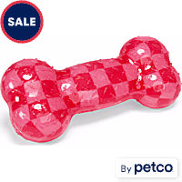 YOULY Valentine's Day Rubber Bone Dog Toy