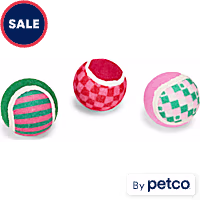 YOULY Valentine's Tennis Ball Dog Toy Set