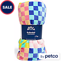 YOULY Pop Art Checkered Pet Throw