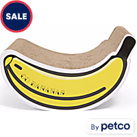 YOULY Pop Art Banana Scratcher Cat Toy