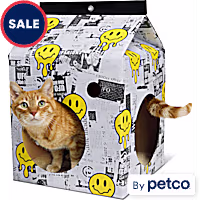 YOULY Pop Art Carton Scratch Condo Cat Toy