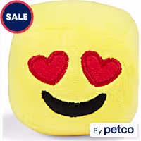 YOULY Heart Eyes Plush Build & Play Slide-On Dog Toy