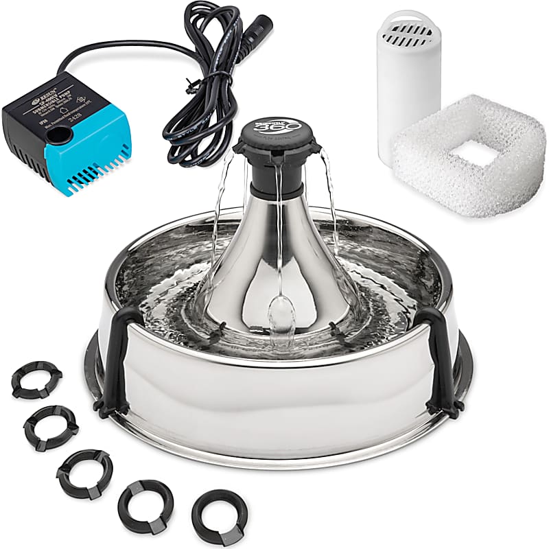 Pioneer Pet Raindrop Stainless Steel Drinking Fountain
