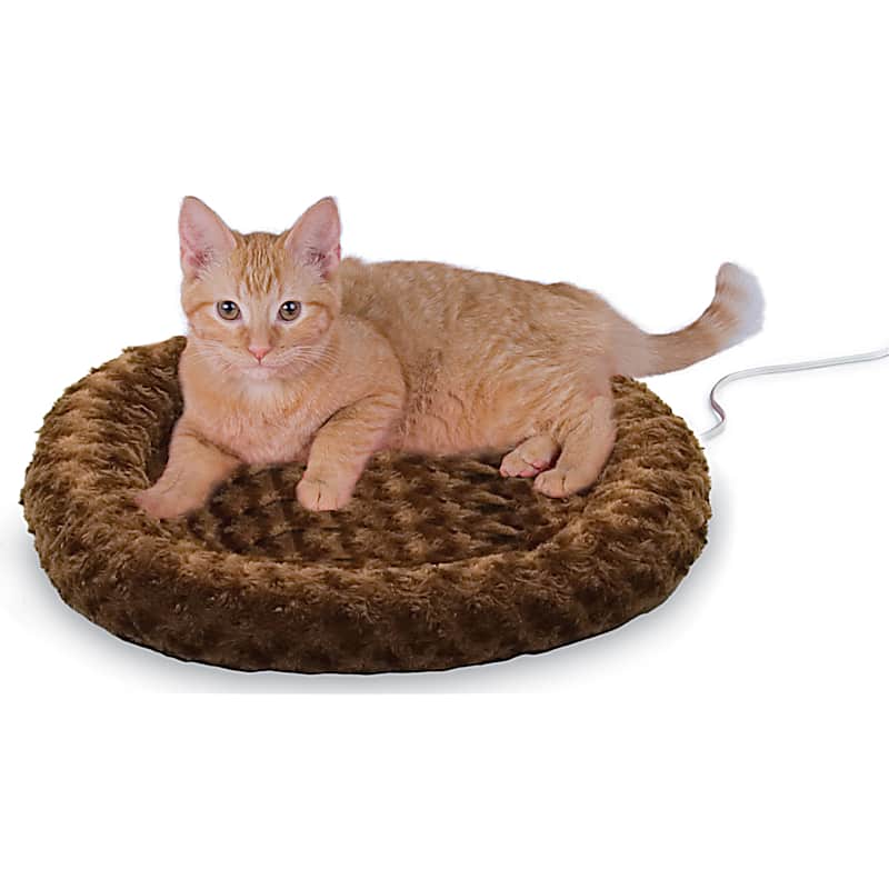 On2Pets Heated Cat Bed with Removable Cover