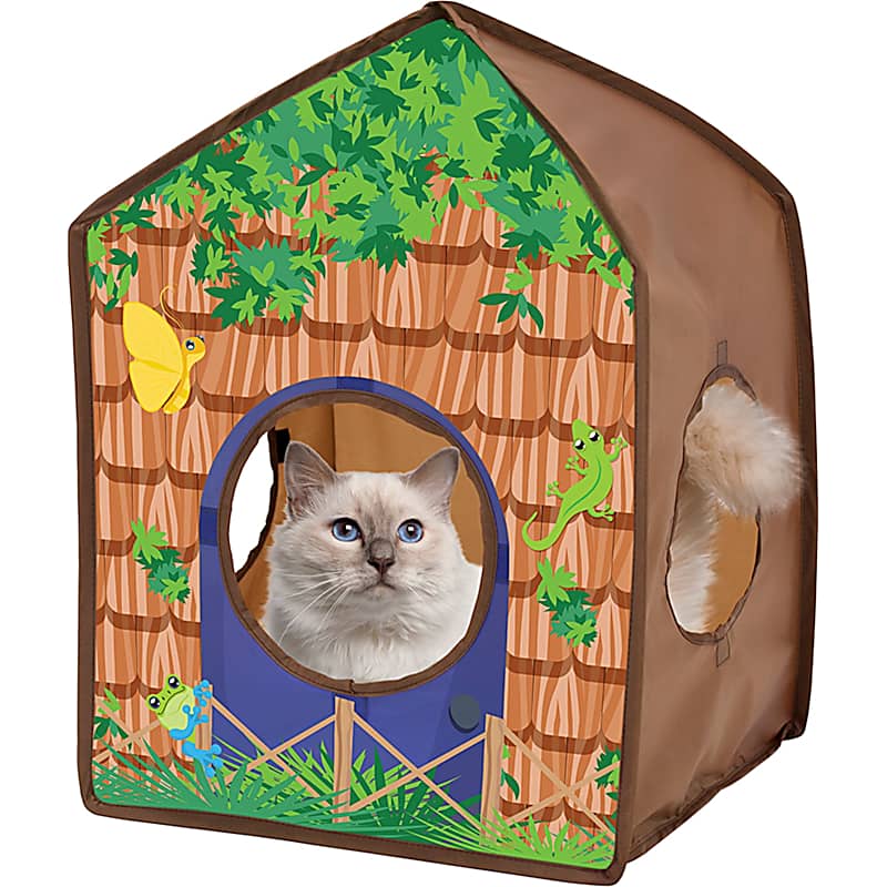 Trixie Cat Activity Center with Scratching Tunnel