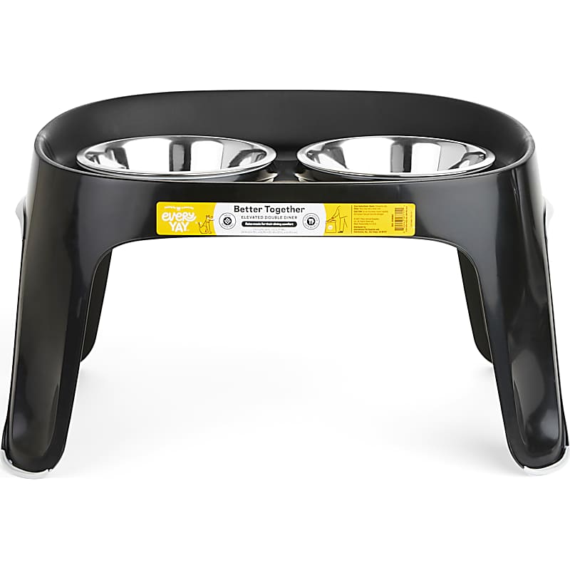 IRIS USA Elevated Dog Feeder with Storage