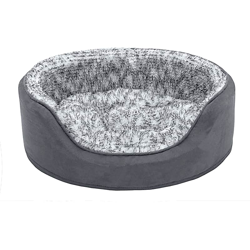 Frisco Cable Knit Calming Donut Cat Bed