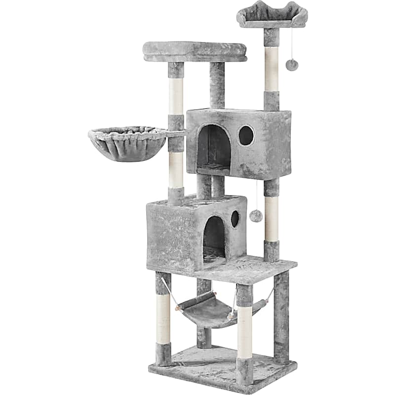 Yaheetech Tall Cat Tree with Rope-Wrapped Posts