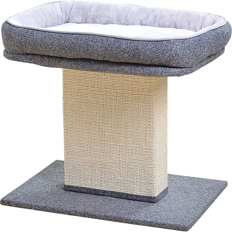 FEANDREA Cat Tree with Scratching Board Ramp