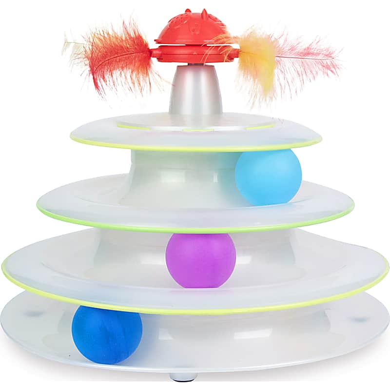 Catit Groom and Play Brush Ball Toy