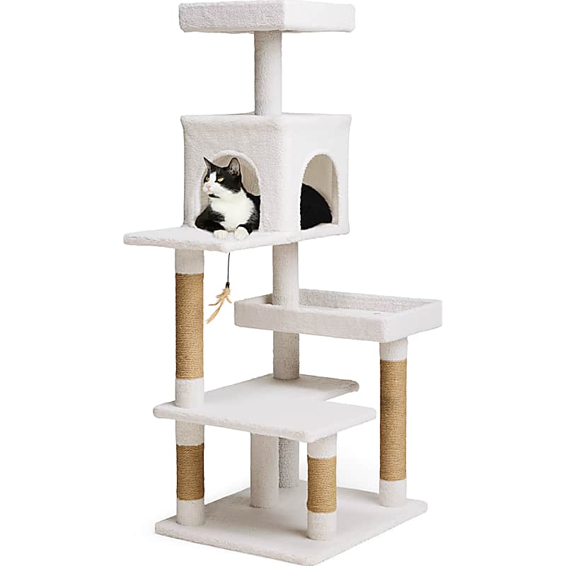 Frisco Faux Fur Cat Tree with LED Accent