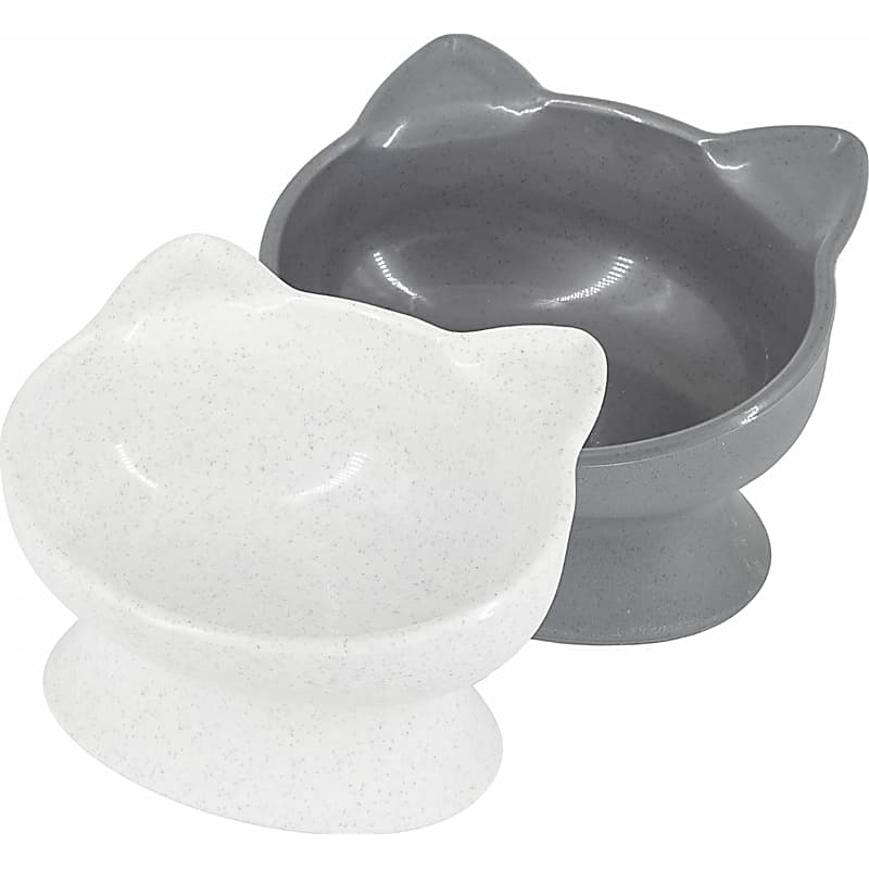 Necoichi Tilted Cat Food Bowl Set