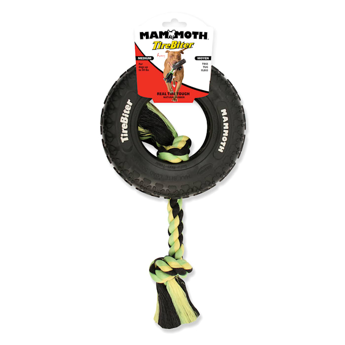 UPC 746772310014 product image for Mammoth TireBiter with Rope Dog Toy, X-Small | upcitemdb.com