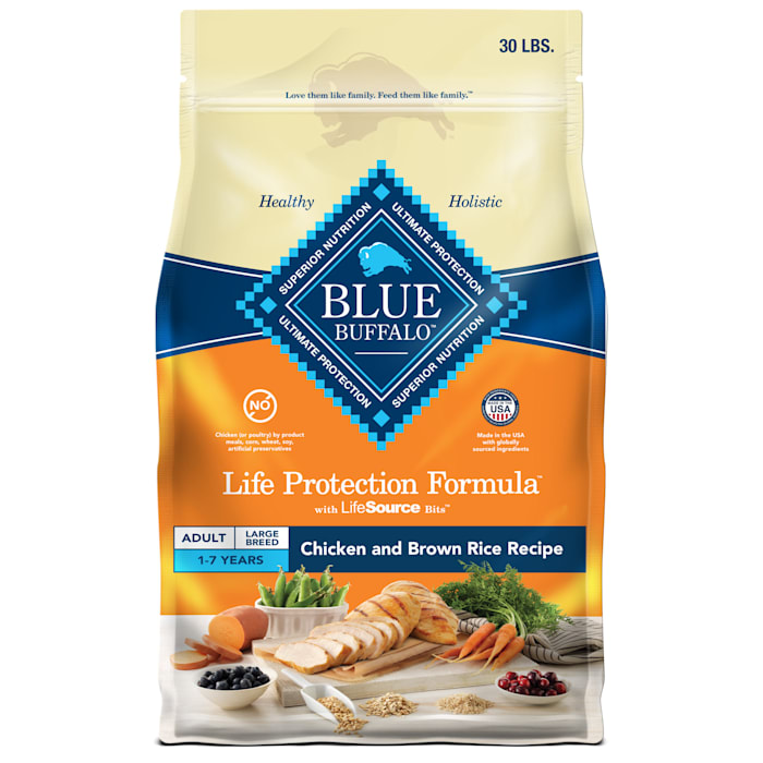 UPC 859610000388 product image for Blue Buffalo Life Protection Formula Chicken & Rice Large Breed Dry Dog Food, 30 | upcitemdb.com