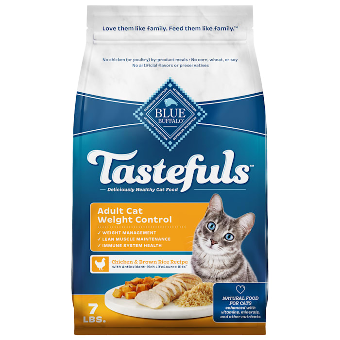 Photos - Cat Food Blue Buffalo Blue Tastefuls Weight Control Natural Food for Adult Cats, 7 lbs. 