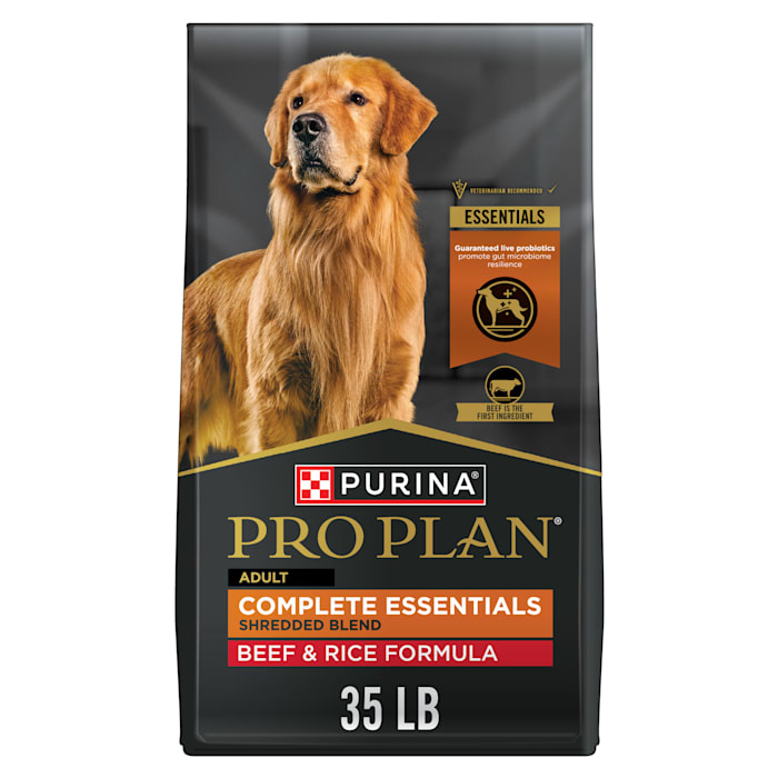 UPC 038100130518 product image for Purina Pro Plan Complete Essentials Shredded Blend Beef and Rice Dry Dog Food Fo | upcitemdb.com