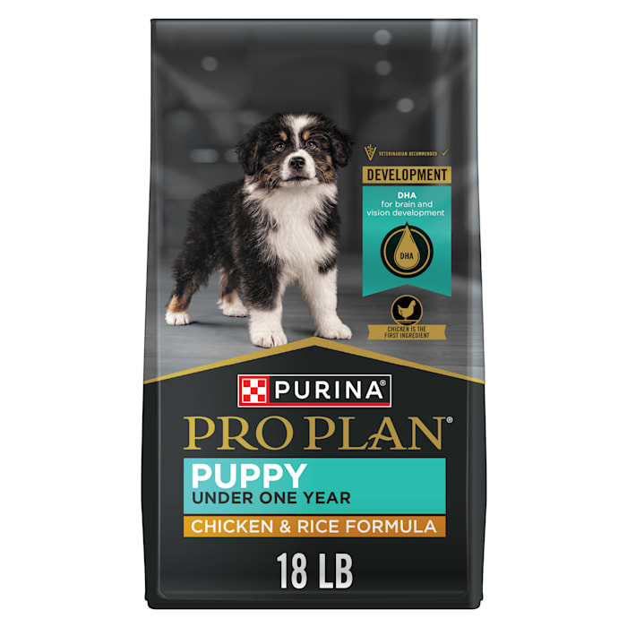 UPC 038100132710 product image for Purina Pro Plan High Protein Chicken and Rice Formula Dry Puppy Food, 18 lbs. | upcitemdb.com