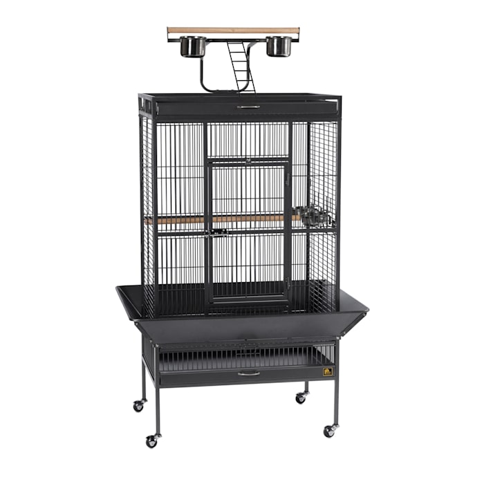 Prevue Pet Products Signature Select Series Wrought Iron Bird Cage in Black, Large