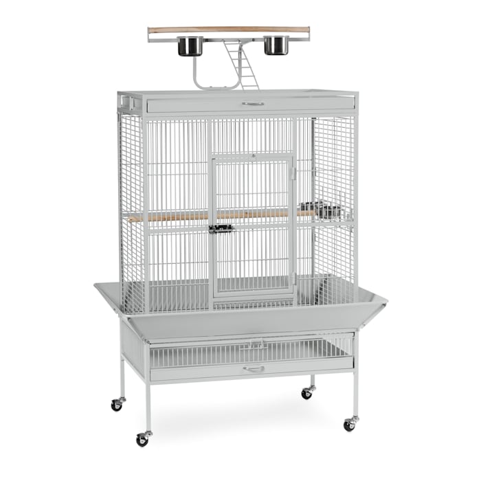 Prevue Pet Products Signature Select Series Wrought Iron Bird Cage in Pewter, Gray, XL
