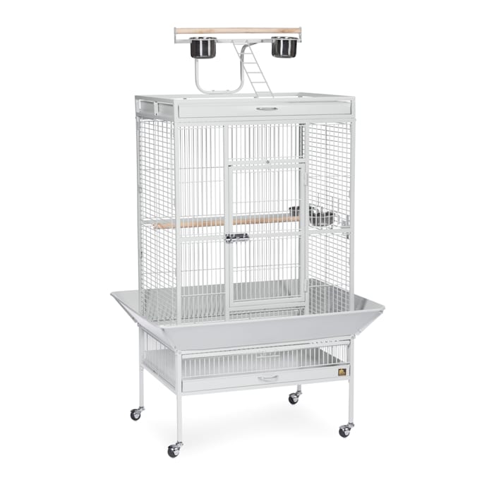 Prevue Pet Products Signature Select Series Wrought Iron Bird Cage in Pewter, Gray, Large