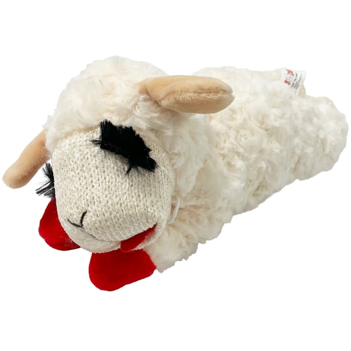 multipet 10.5" lamb chop interactive plush dog toy