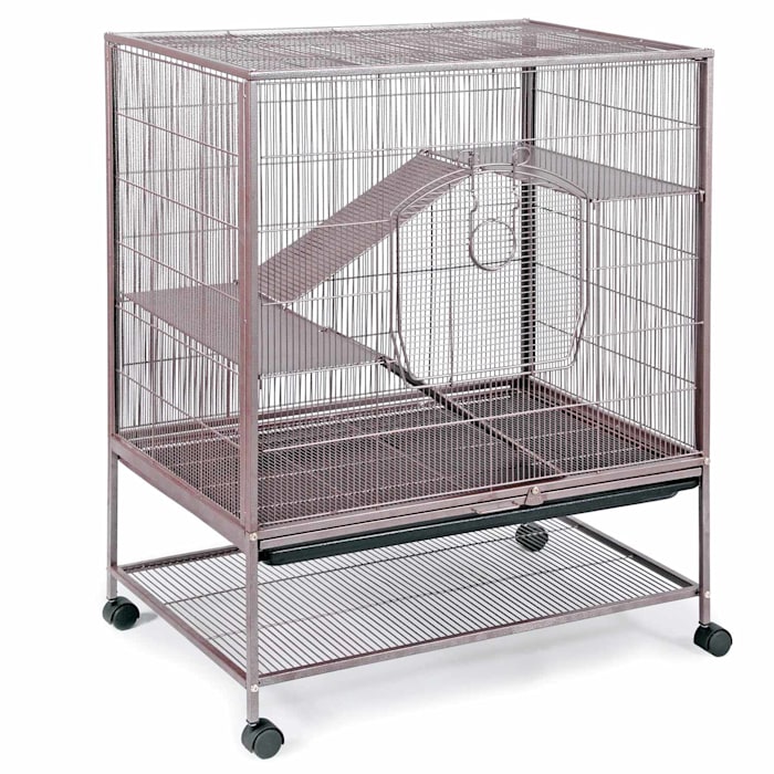 Prevue Pet Products Earthtone Dusted Rose Rat & Chinchilla Cage, Tan