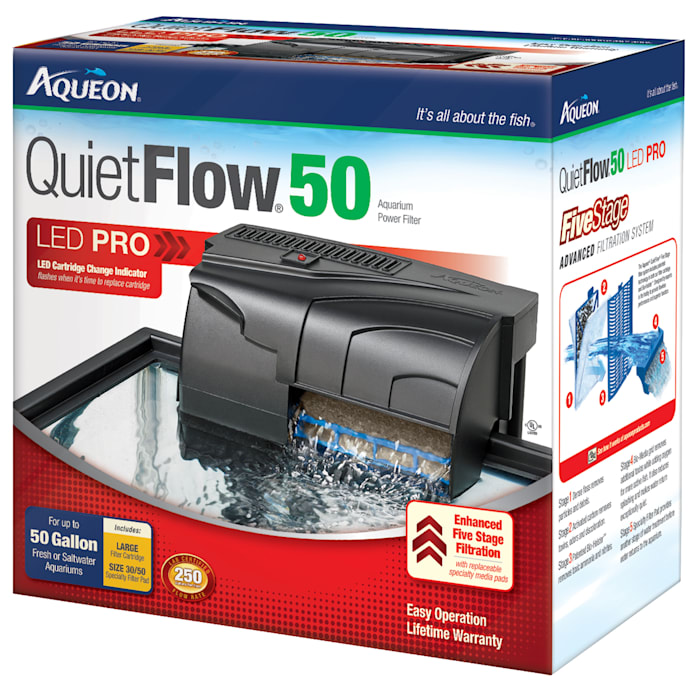 UPC 015905061179 product image for Aqueon QuietFlow LED PRO 50 Aquarium Power Filter | upcitemdb.com