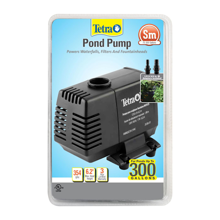 Tetra Pond Water Garden Pump, 325 gph, Black