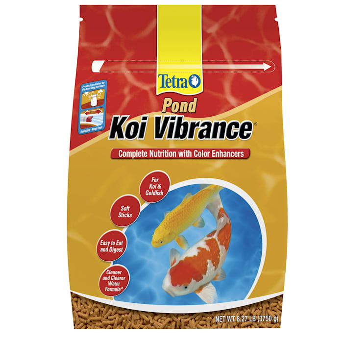 TetraPond Koi Vibrance 8.27 Pounds  Soft Sticks  Floating Pond Food