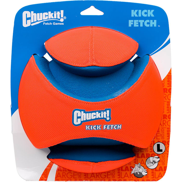 UPC 660048001959 product image for Chuckit Kick Fetch Canvas & Rubber Ball Dog Toy, Large | upcitemdb.com