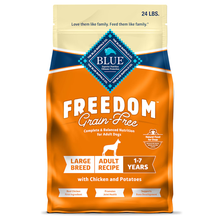 Photos - Dog Food Blue Buffalo Freedom Supports Joint Health & Mobility Chicken & Potatoes Grain-Free Large Breed Dry , 2 