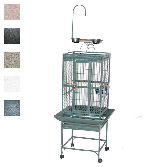 Photos - Bird Сage A&E Cage Company 18" X 18" Play Top Bird Cage in Black 