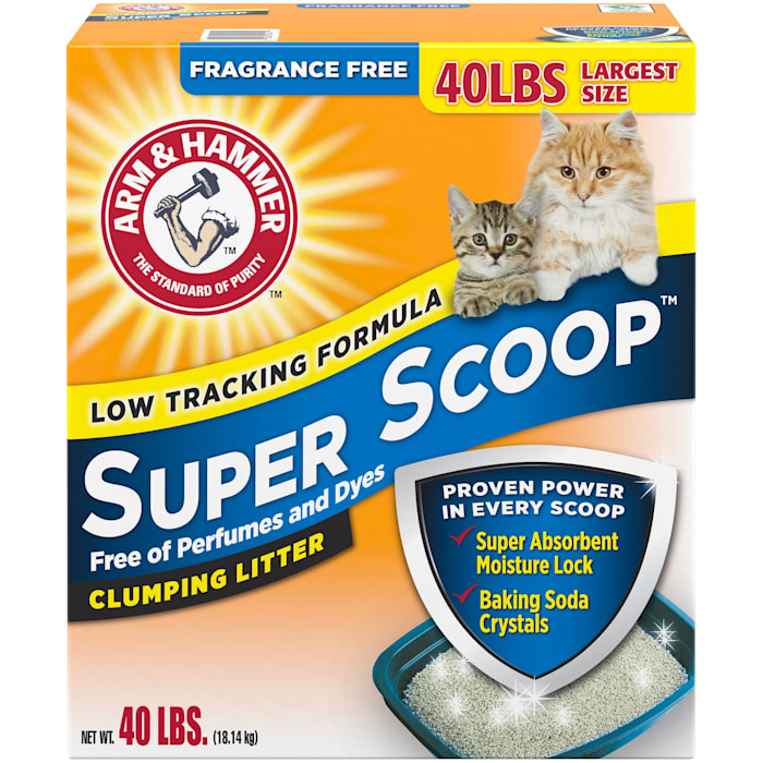 UPC 033200024019 product image for Arm & Hammer Fragrance Free Super Scoop Clumping Litter for Cats, 40 lbs. | upcitemdb.com