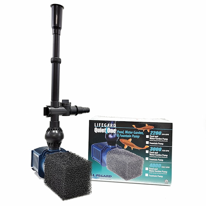 Lifegard Aquatics Quiet One Pond Pump, 1022, Blue